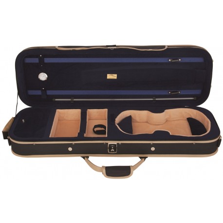 Estuche de espuma para violin UltraLight 4/4 M-case Negro - Azul Marino