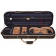 Foam violin case UltraLight 4/4 M-case Black - Navy Blue