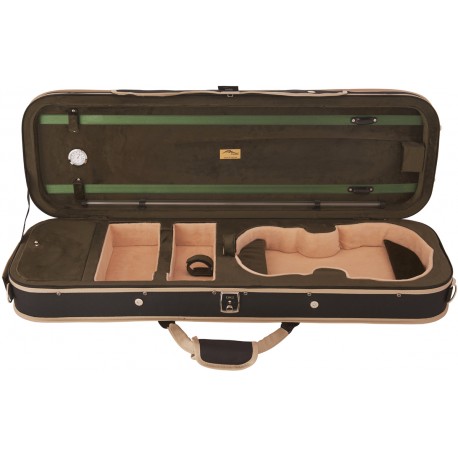 Custodia di schiuma per violino UltraLight 3/4 M-case Nero - Verde