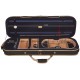 Foam violin case UltraLight 3/4 M-case Black - Navy Blue