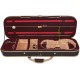 Custodia di schiuma per violino UltraLight 1/2 M-case Nero - Borgogna