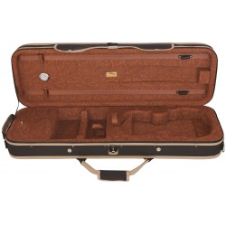 Foam violin case UltraLight 1/2 M-case Black - Paisley Honey