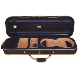Estuche de espuma para violin UltraLight 1/2 M-case Negro - Azul Marino