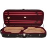 Estuche doble de madera para violin 4/4 Classic M-case Negro - Borgoña