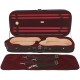 Estuche doble de madera para violin 4/4 Classic M-case Negro - Borgoña