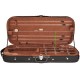 Estuche doble de madera para violin 4/4 Classic M-case Negro - Paisley Miel