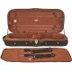 Custodia doppia rettangolare di legno per violino 4/4 Classic M-case Nero - Paisley Miele