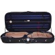 Custodia doppia rettangolare di legno per violino 4/4 Classic M-case Nero - Blu Marino