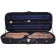 Doppelkoffer für Geige Holz 4/4 Classic M-case Schwarz - Marineblau