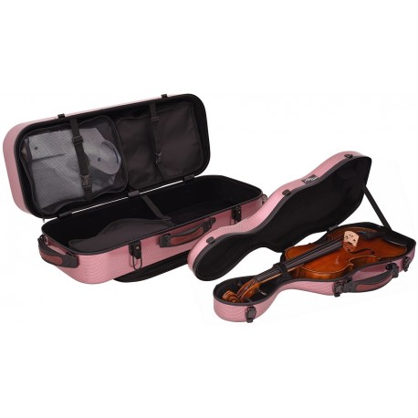 Étui pour violon en fibre de verre Fiberglass Travel 4/4 M-case Rouge Special