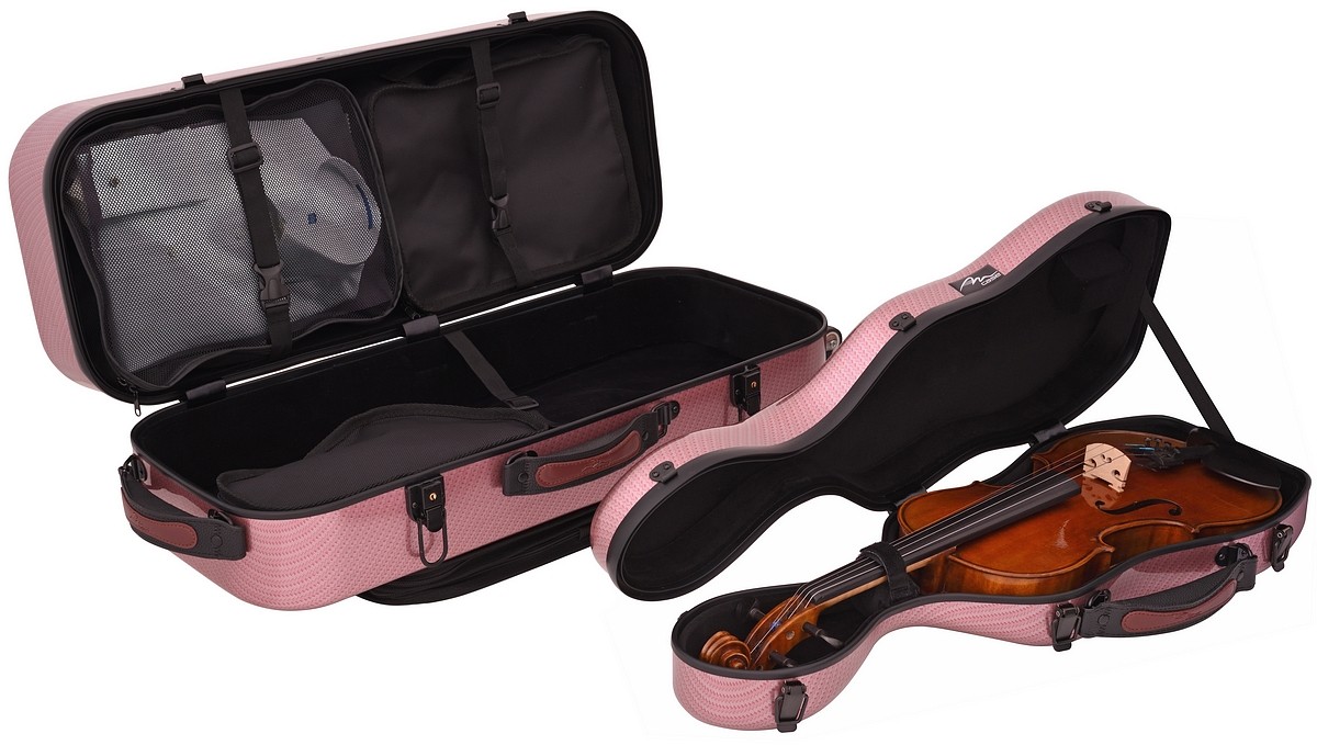 Shaped violin case composite for violin 4/4 M-case Travel Red Special