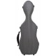 Oblong violin case Fiberglass Travel 4/4 M-case Black Point