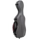 Oblong violin case Fiberglass Travel 4/4 M-case Black Point