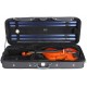 Oblong viola foam case Classic 39-42 M-case Black - Black