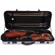 Double Case for violin 4/4, viola 36-43 Hybrid M-case Silver Special