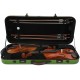 Double Case for violin 4/4, viola 36-43 Hybrid M-case Green Special