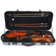 Double Case for violin 4/4, viola 36-43 Hybrid M-case Blue Graphite