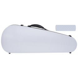 Fiberglass violin case SlimFlight 4/4 M-case White Special 3D