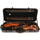 Double Case for violin 4/4, viola 36-43 Hybrid M-case Black Special