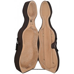 Custodia in schiuma per violoncello Classic 4/4 M-case Marrone, Beige-Beige