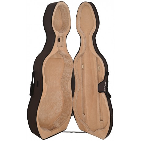 Foam Cello Case Classic 4/4 M-case Brown, Beige-Beige