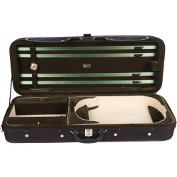 Oblong viola foam case Classic 39-42 M-case Black - Navy Blue