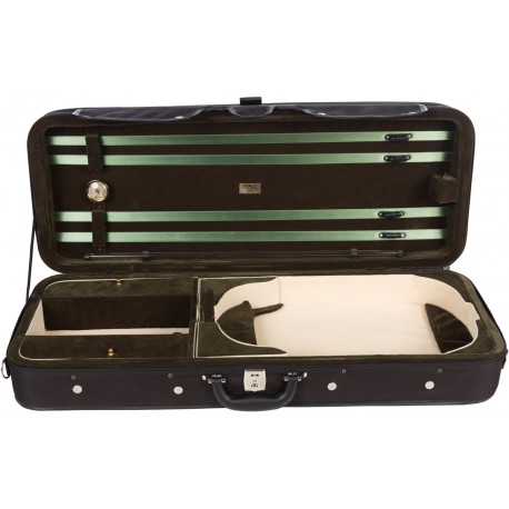 Oblong viola foam case Classic 39-42 M-case Black - Navy Blue