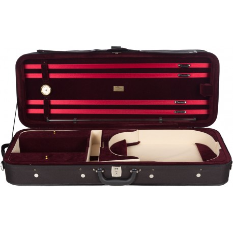 Custodia di schiuma per viola Premium 36-44 M-case Nero - Borgogna
