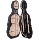 Étui pour de violoncelle Classic 1/4 M-case Noir, Noir-Beige