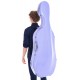 Estuche de violonchelo fibra de carbono Quill 4/4 M-case Violeta