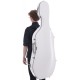 Custodia per violoncello fibra di carbonio Quill 4/4 M-case Bianco