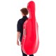 Custodia per violoncello fibra di carbonio Quill 4/4 M-case Rosso