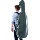 Étui en fibre de carbone pour violoncelle Quill 4/4 M-case Vert