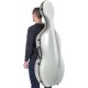 Cellokoffer Carbon-Glasfasser Classic 4/4 M-case Weiß