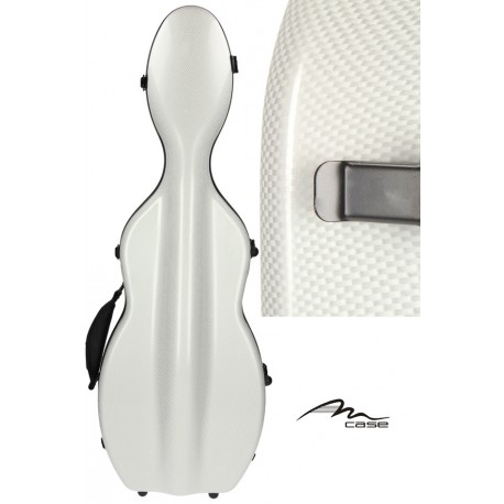 Étui en fibre de verre (Fiberglass) pour violon UltraLight 4/4 M-case Perle de Graphite