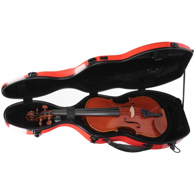 Étui rectangulaire en fibre de carbone et fibre de verre pour violon 4/4  avec sac de partitions (or rose) : : Instruments de musique et Sono