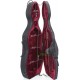 Foam Cello Case Classic 4/4 M-case Black - Burgundy