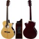 Electro acoustic guitar 4/4 40" M-tunes MTF238CE