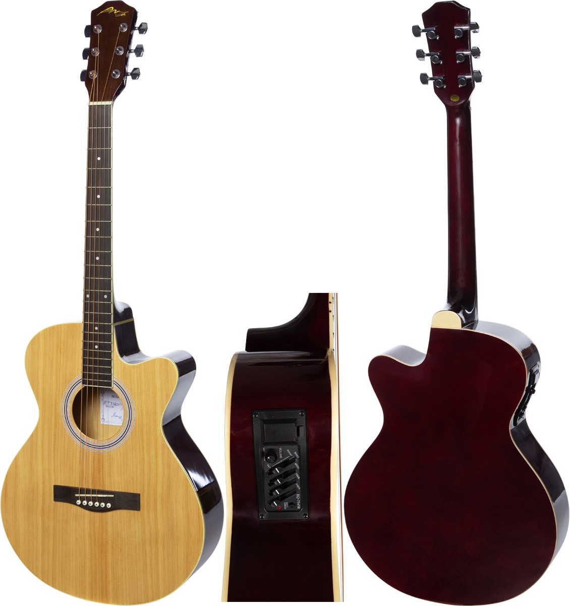 Guitare acoustique en coupe 40 pouces