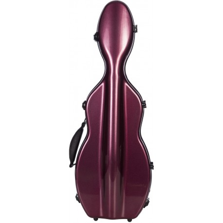 Estuche de violin fibra de vidrio UltraLight 4/4 M-case Borgoña Brillante