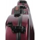 Shaped violin case Fiberglass UltraLight 4/4 M-case Burgundy Shiny