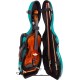 Shaped violin case Fiberglass UltraLight 4/4 M-case Green Sea
