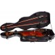 Shaped violin case Fiberglass UltraLight 4/4 M-case Black Point