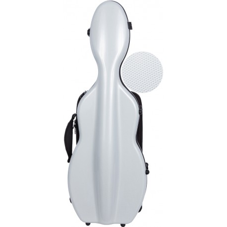Estuche de violin fibra de vidrio UltraLight 4/4 M-case Plata Point