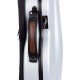 Shaped violin case Fiberglass UltraLight 4/4 M-case Silver Special