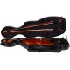 Shaped violin case Fiberglass Steel Effect 4/4 M-case Black