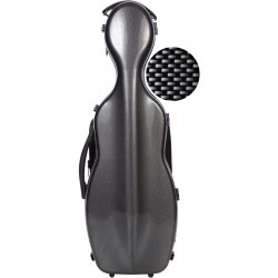 Estuche de violin fibra de vidrio Steel Effect 4/4 M-case Negro Point