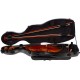 Shaped violin case Fiberglass Steel Effect 4/4 M-case Black Point