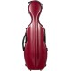 Custodia per violino Fibra di vetro Steel Effect 4/4 M-case Borgogna