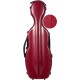 Shaped violin case Fiberglass Steel Effect 4/4 M-case Burgundy